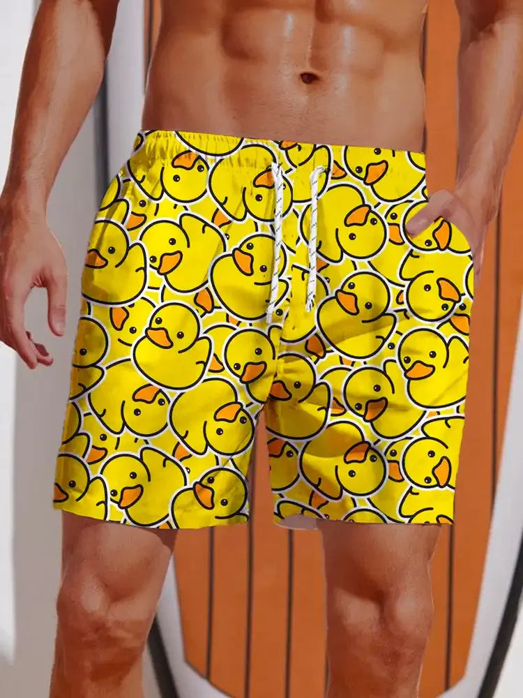 Costume da Bagno Divertente con Stampa Papero